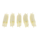 5Pieces 26mm/28mm Bay Window Curtain Pole Corner Bend Joint Elbow Connector Beige