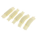 5Pieces 26mm/28mm Bay Window Curtain Pole Corner Bend Joint Elbow Connector Beige