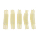 5Pieces 26mm/28mm Bay Window Curtain Pole Corner Bend Joint Elbow Connector Beige