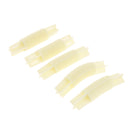 5Pieces 26mm/28mm Bay Window Curtain Pole Corner Bend Joint Elbow Connector Beige