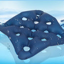 Air Water Inflatable Hypoallergenic Seat Cushion Backrest Support Blue