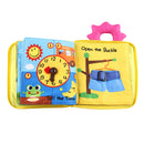 Soft Baby Cloth Book 3D Activity Books For Toddlers Preschool Education Toys, 6 Theme recognizing shapes, telling time, buttoning, buckling,etc