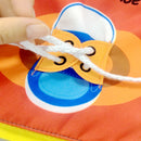 Soft Baby Cloth Book 3D Activity Books For Toddlers Preschool Education Toys, 6 Theme recognizing shapes, telling time, buttoning, buckling,etc