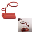 Creative Aluminium Alloy Stand Bracket Holder Service for Teapot Tea Filter ~Red