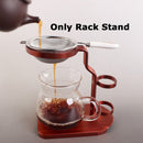 Creative Aluminium Alloy Stand Bracket Holder Service for Teapot Tea Filter ~Red
