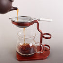 Creative Aluminium Alloy Stand Bracket Holder Service for Teapot Tea Filter ~Red