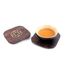 6 Piece Vintage Chinese Creative Solid Wood Teacup Coaster Set Mats and Holder for Drinks Handicraft 8.7x8.7x1cm