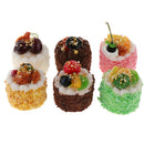 6pcs/Lot Artificial Sprinkle Cake Realistic Food Cupcake Bread Festive Party Supplies for Bakery Shop Window Display