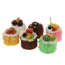 6pcs/Lot Artificial Sprinkle Cake Realistic Food Cupcake Bread Festive Party Supplies for Bakery Shop Window Display