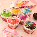 6pcs/Lot Artificial Ice Cream Realistic Faux Food Festive Party Supplies for Bakery Shop Window Display