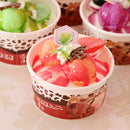6pcs/Lot Artificial Ice Cream Realistic Faux Food Festive Party Supplies for Bakery Shop Window Display
