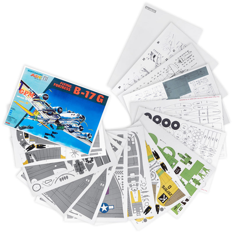 1:47 Scale Boeing B-17 Flying Fortress Heavy Bomber Handcraft Paper Model Kit Education Toys