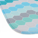2 Pieces Polyester Fiber Non Slip Toilet Bathmats Carpet Contour Mat Combo, Anti-Skid Water Absorbent Rug