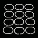 4 Pieces Polyester Fiber Nonslip Bath Mat U-shaped Contour Mat Toilet Lid Cover Shower Curtain Set