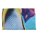 4 Pieces Polyester Fiber Nonslip Bath Mat U-shaped Contour Mat Toilet Lid Cover Shower Curtain Set