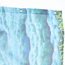 4 Pieces Polyester Fiber Nonslip Bath Mat U-shaped Contour Mat Toilet Lid Cover Shower Curtain Set