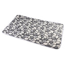 2 Pieces Polyester Fiber Nonslip Bath Mat U-Shaped Contour Mat Combo