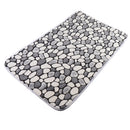 2 Pieces Polyester Fiber Nonslip Bath Mat U-Shaped Contour Mat Combo