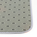 4 Pieces Polyester Fiber Non Slip Toilet Bathmats Carpet Contour Mat Shower Curtain Combo, Anti-Skid Water Absorbent Rug