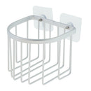 Silver Aluminum Metal Corner Shower Caddy Organizer Storage Shelf Basket