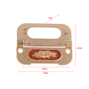 Aluminum Alloy Amber Red Golden European-style Furniture Handle Pull