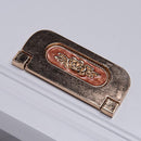 Aluminum Alloy Amber Red Golden European-style Furniture Handle Pull