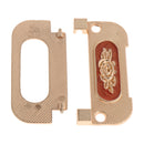 Aluminum Alloy Amber Red Golden European-style Furniture Handle Pull