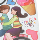 Full Love Wall Sticker Self-adhesive Decals for Decor Home,Room,Living Rooms,Couple Room,Kids Room,Hotels,Homestay,Furnitures,Window,Tile,etc