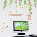 Wall Sticker, Birds & Blooms Wall Stickers Removable Decal Home Decor DIY Art Decoration