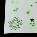 Wall Decals Stickers DIY Art Smile Face Fluorescent Sticker for Kids