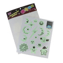 Wall Decals Stickers DIY Art Smile Face Fluorescent Sticker for Kids