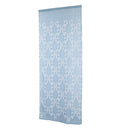 Decorative Embroidery Blue Voile Curtain Drapery Tulle Sheer Panels 1x2.5m Rod Pocket