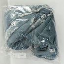 Decorative Embroidery Blue Voile Curtain Drapery Tulle Sheer Panels 1x2.5m Rod Pocket