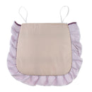 Purple Black Plaid Dining Chair Pad Cushion with Lace Edges Pads Removable Chair Protector with Elastic Ties