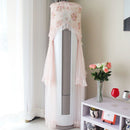 Japanese Floral Lace Cylindrical Air Conditioner Cover Cute Lace Cabinet Cover Indoor Protector