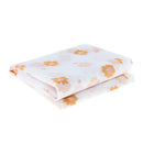 PVC European Countryside Waterproof Table Cloth Disposable Table Cover Sakura Orange Printed for Garden Home Wedding