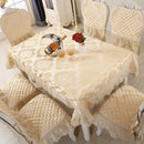 Embroidered Lace Tablecloth with Flowers for Party Wedding, Rectangle
