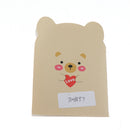 Portable Notepad Cartoon Bear Memo Pad Writing Note Book 20 Lined Sheets