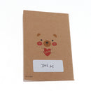 Portable Notepad Cute Cartoon Bear Memo Pad Writing Note Book 20 Lined Sheets