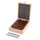 8 Pairs(16 Pieces?Precision Steel Parallel Set with Wooden Case 12 mm, 17 mm, 22 mm, 25 mm, 28 mm, 32 mm, 36 mm, 38 mm