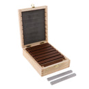 8 Pairs(16 Pieces?Precision Steel Parallel Set with Wooden Case 12 mm, 17 mm, 22 mm, 25 mm, 28 mm, 32 mm, 36 mm, 38 mm