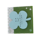 Set Of 1 Blue Self Adhesive Sticky Notes 2.71x2.17inch, Creative Clover Design Notes Pad, 20Sheets