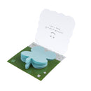Set Of 1 Blue Self Adhesive Sticky Notes 2.71x2.17inch, Creative Clover Design Notes Pad, 20Sheets