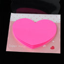 1Piece of Staples Stickies 3x3 Inch Assorted Simple Memo Pad Heart Design