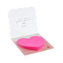 1Piece of Staples Stickies 3x3 Inch Assorted Simple Memo Pad Heart Design