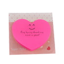 1Piece of Staples Stickies 3x3 Inch Assorted Simple Memo Pad Heart Design