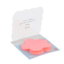 1Piece Of Staples Stickies 3x3 Inch Assorted Simple Memo Pad Flower Design