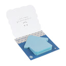 1Pcs Sticky Notes,Self-Stick Removable House Shaped Memo Sticker - Memory Pad - Blue