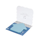 1Pcs Sticky Notes,Self-Stick Removable House Shaped Memo Sticker - Memory Pad - Blue