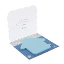1Pcs Sticky Notes,Self-Stick Removable House Shaped Memo Sticker - Memory Pad - Blue